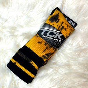 TCK Performance Tie Dyed Baseball/Softball Cushioned Crew Sock One Pair Size L